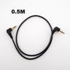 0.5m/1m 3.5mm Male To Male Connector Extension Cable 90 Degree Angle for Car AUX Speaker Stereo Audio Wire