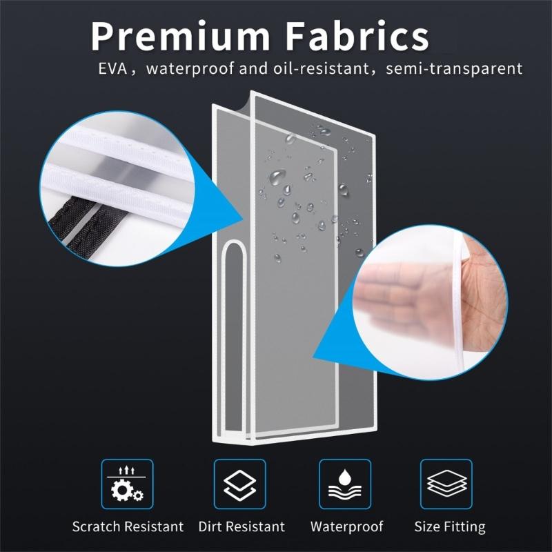 Universal Translucent Dust Shielding with Vertical Orientation Designs Gaming setups Accessory Suitable for P5 Consoles