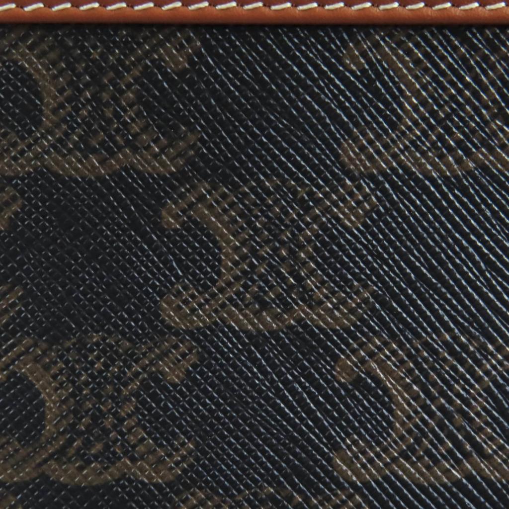 Excellent CELINE Cosmetics Pouch Cosmetic Lipstick Pouch Brown Leather Women 4M5032CZJ Used