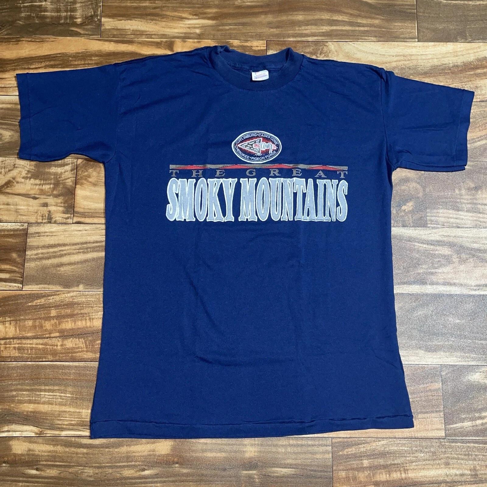 Vintage Great Smoky Mountains T-Shirt Men s Large 4XL