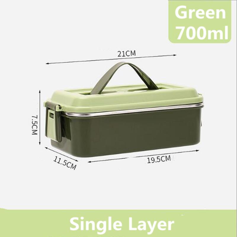 Многослойный термоланч-бокс из нержавеющей стали в скандинавском стиле портативный контейнер для бенто школьная посуда для студентов 1780₽