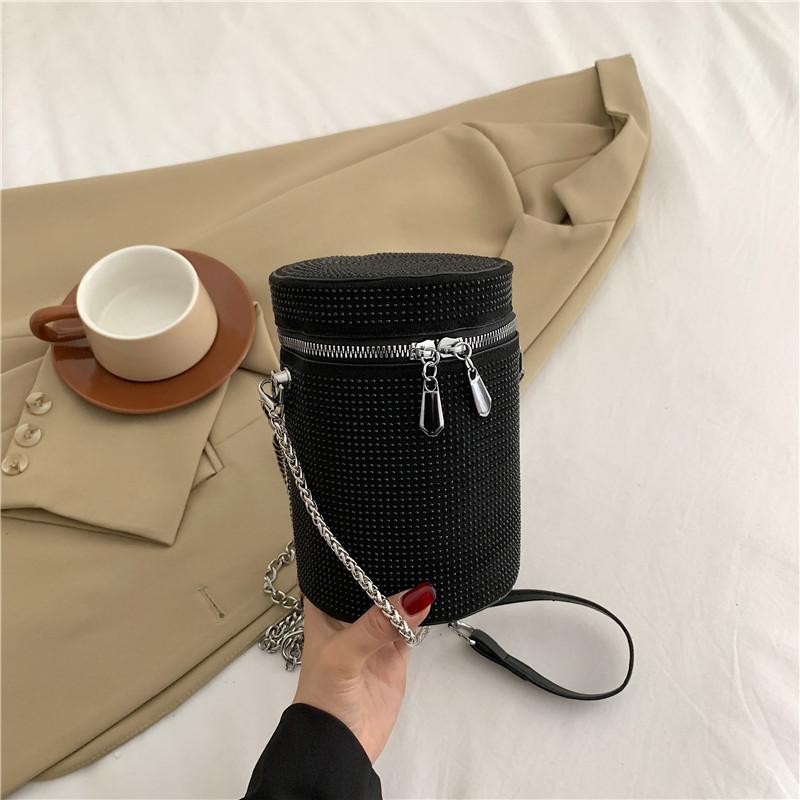 

Легкая роскошная летняя модная женская сумка через плечо с цепочками, шикарный дизайн, текстурированная ромбовидная сумка на одно плечо Mini(Max Length<20cm)