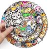 100 Cartoon Animal Doodle Personality Cute Children's DIY Hand Ledger Skateboard Suitcase Sticker Waterproof