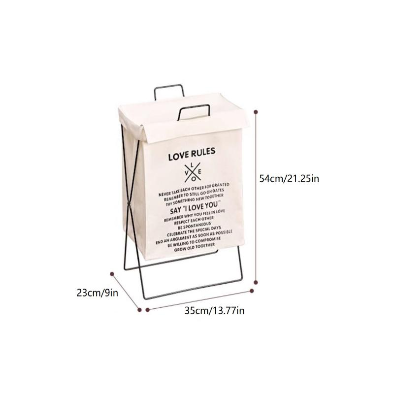 1Pc Large Capacity Dirty Clothes Basket Folding Storage Laundry Storage Box With Handle Foldable Storage Bag