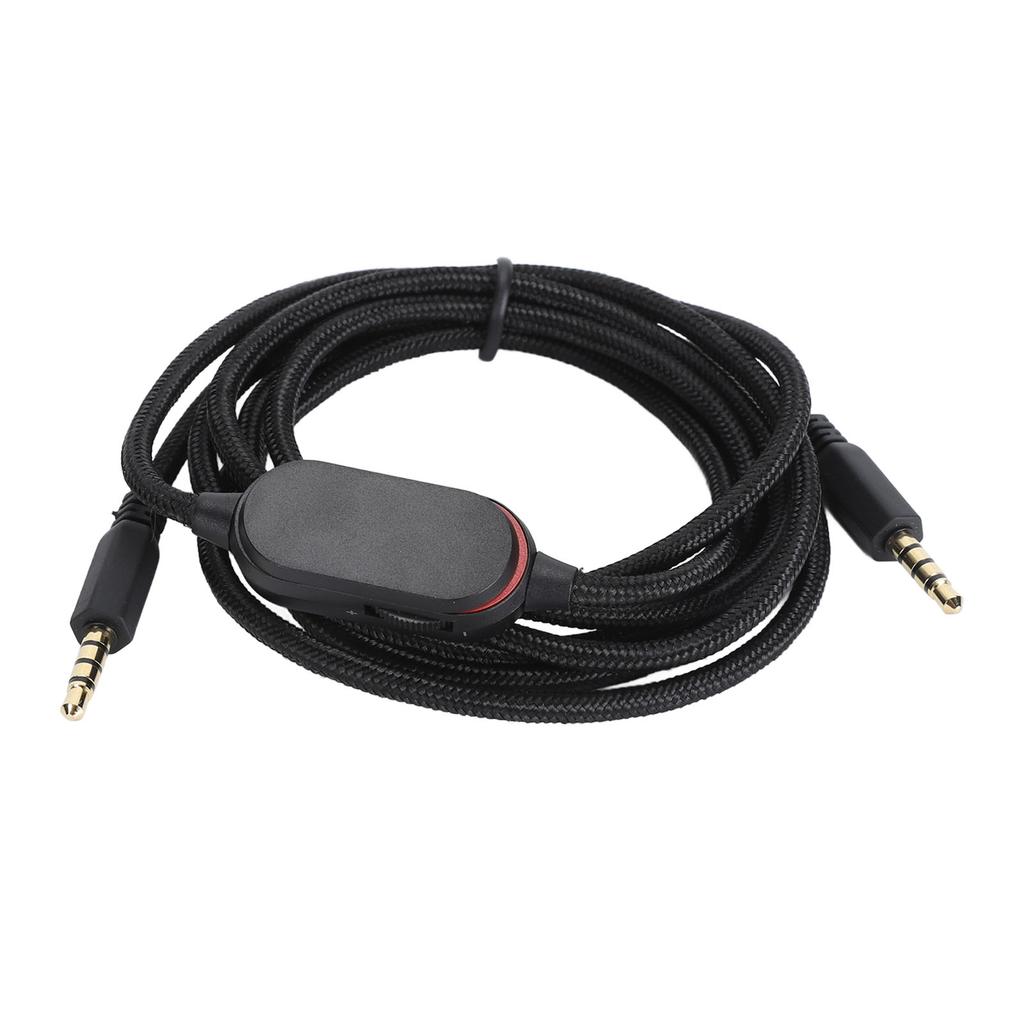 Earphone Cable 1.6m Versatile Lossless Sound Quality Earphone Wire with Microphone Replacement for Alienvvare AW720H