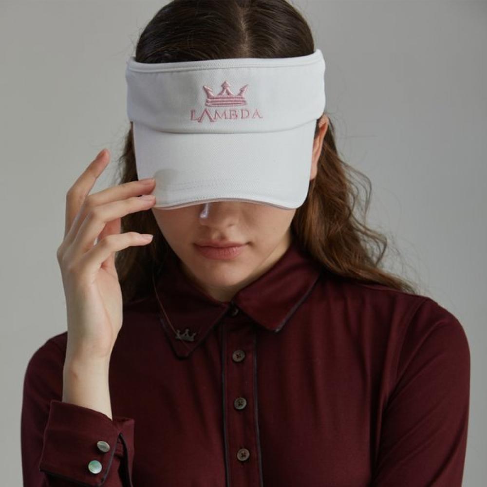 Lambda Unisex Golf Cap White 24324