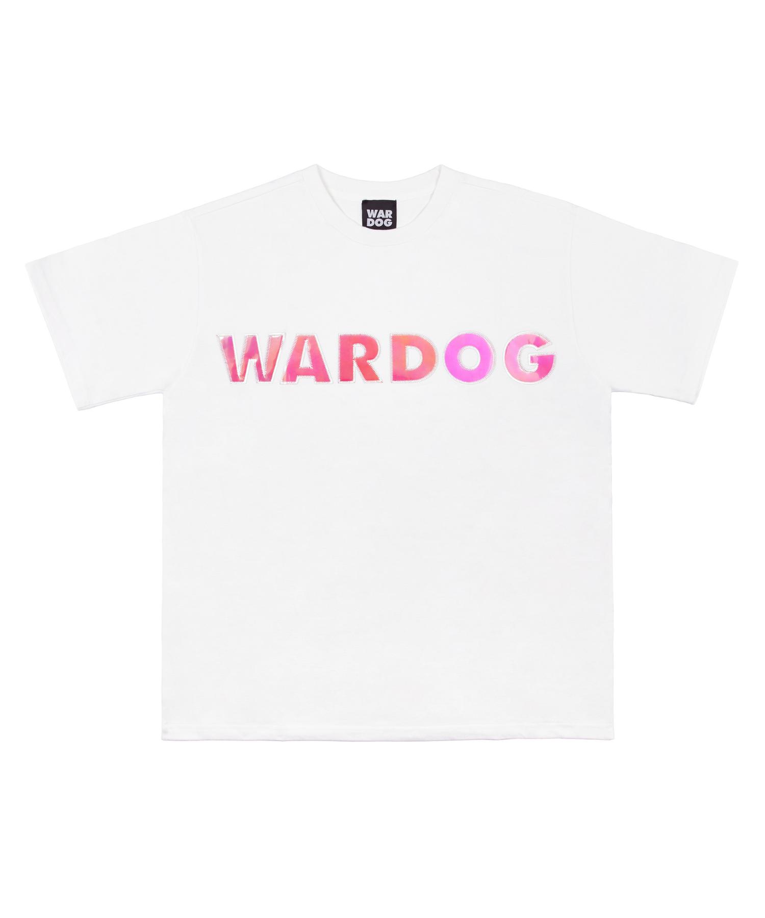 Белая футболка с голографическим логотипом Wordog Black/M