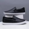 New 2025 Winter Shoes Men Loafers Soft All Black Shoes Warm Plush Flat Mens Casual Shoes Slip-on Male Footwear A4040