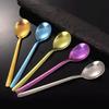 Ru Han Korean Style Titanium Crystal Gold Dining Spoon Set