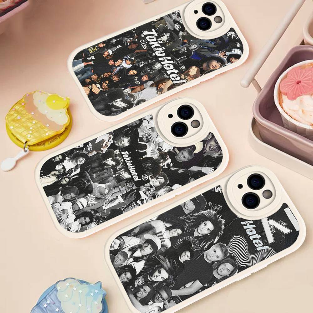 Tokio Hotel Band Phone Case For IPhone 16 15 14 13 12 11 Pro Max Plus Soft Leather Cover