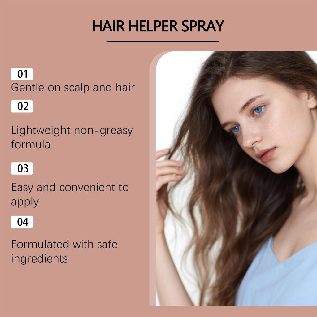Scalp & Hair Care Spray, Gentle Moisturizing, Volumizing, Lightweight & Smooth Hair, Daily Hair Nourishing Mist