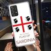 Flagge von Sardinien Handyhülle Für Samsung A15 A25 A35 A55 Galaxy A12 A22 A32 A52S A72 A05S A02S A42 J6 J4 A6 A7 A8 A90 A80 J8 A9 C