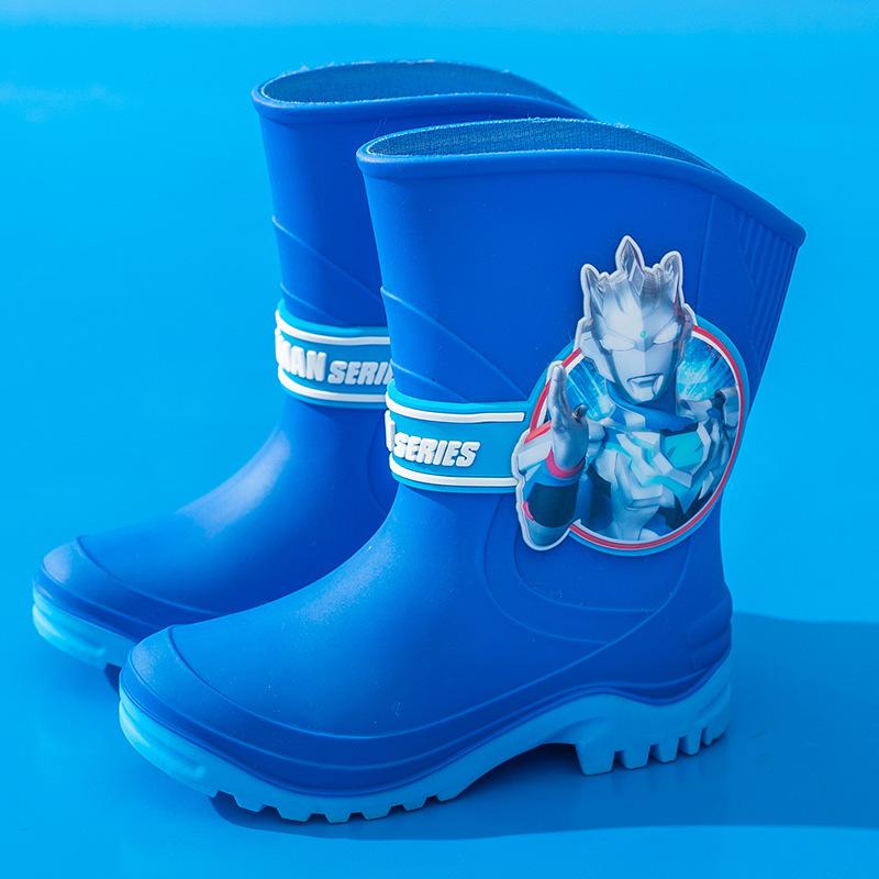 

Ultraman Children s Rain Boots Waterproof Non-Slip Comfortable Boys Rain Shoes Zero Tiga Kids Water Shoes for Older Children 36Code【Inner Length23.5
