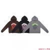 Sp5der Grafik Hoodie Unisex Oversized Baumwollpullover Mit 3D Puffdruck Streetwear Sweatshirt Teenager Erwachsene
