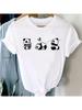 T-Shirts Wounisex Panda Girl Animal Clothes Panda Cartoon Stylish Tshirt Top Lady Print Sexy Tee T-Shirt Y2k Top