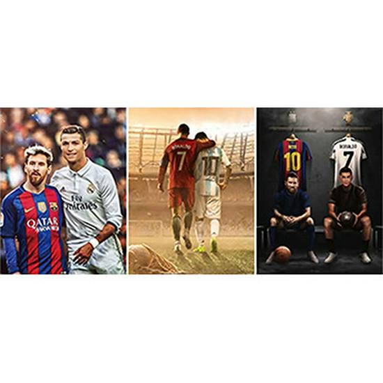 European & American 3D Stereo Sports Poster: Gradient Naked Eye Lenticular Art