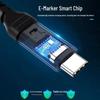 100W E-Marker PD Fast Charging Type-C to Type-C Cable, 5A, 60W Data Transfer