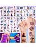 40pcs KPOP Witch Hunt Anime Cartoon Temporary Tattoo Stickers Set Creative Kids Gift Merchandise Collection for Fans