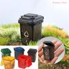[DO]Dollhouse Miniature Trash Can Model Weathered Style Trash Can Ornament Decor Diorama Scene Layout Accessories[DO]