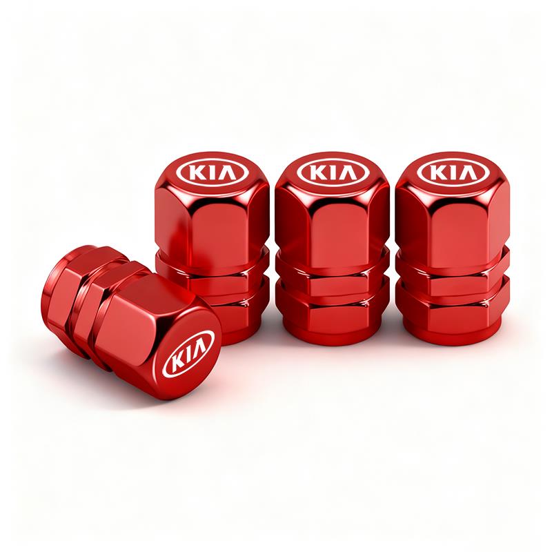 AABFO1 Car Wheel Tire Valve Stem Cover Dustproof Cap Accessories For KIA EV6 Stinger RIO Sorento Picanto Ceed Borrego Syros K4 K5 K8 K9