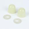 652F 2/4Pcs Toilet Screw Bolt Cover Replacement Luminously Toilet Bolt Covers for Home Bathroom Accessories Enduring
