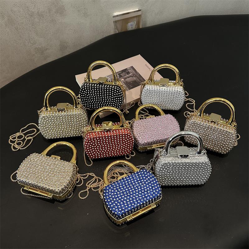 Mini Hollow out Crossbody Decorative Wallet Lock Buckle Hard Acrylic Daily Match Small Bag New 2026 Trendy Small Purse