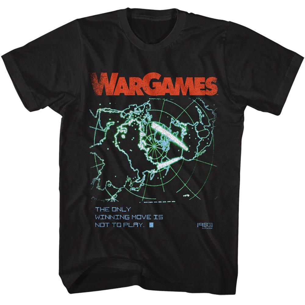 WarGames Winning Move Black Adult TShirt  Summer Mens and Womens Loose and Breathable Tshirt Top M