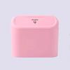 Push Lid Hanging Car Trash Can Square Portable Vehicle Waste Bin Storage Organizer Black White Pink Car Interior Garbage Holder