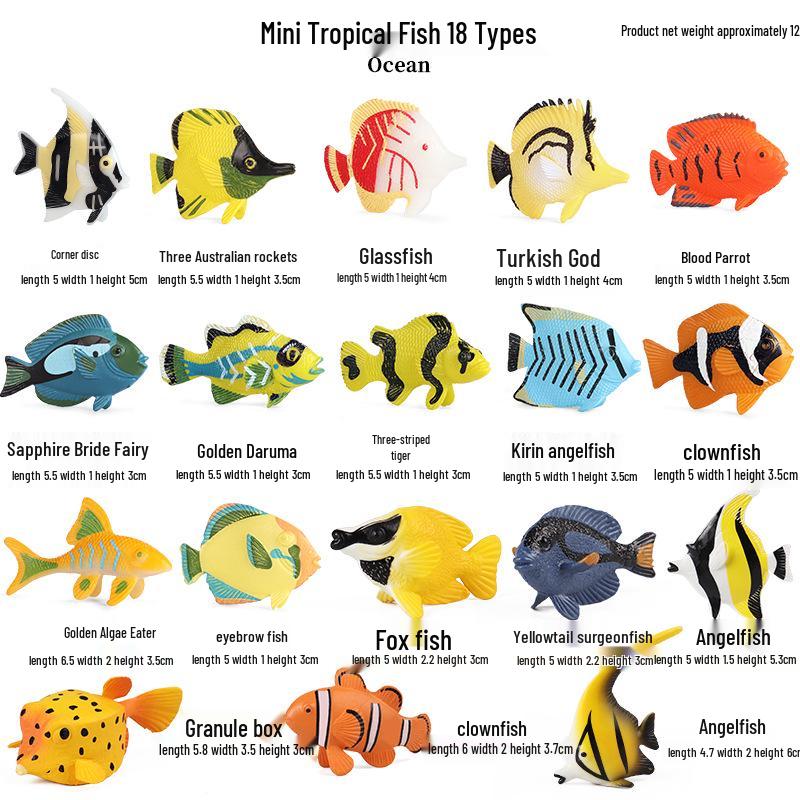 Ocean Crab Simulation Toy Set: Includes Hermit, Swimming, and Three-Spot Plastic Models