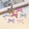 10Pcs Color Plaid Lace Bow