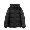 Pinghu down jacket women's winter white duck down thickened short removable hooded sweet small fresh versatile jacket