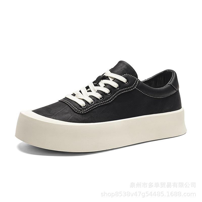 

Retro style low-top soft sole cushioning comfortable casual shoes new outdoor street shooting comfortable board shoes 39 чёрный