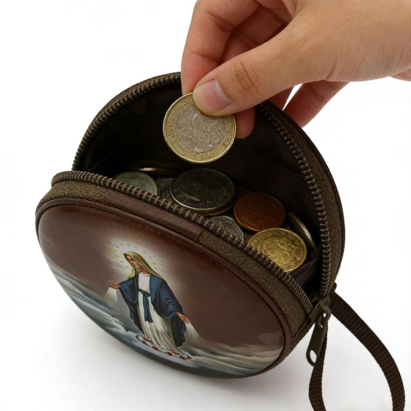 Catholic Rosary Pouch Religious Jewelry Storage Box Coin Purses Rosary Prayer Bag Religious Jewelry Storage Box Gift