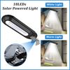 18LEDs Solar Powered Light Control Street Wall Lamp for Outdoor Garden Fence