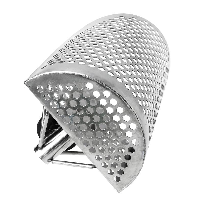 Plaj Kum Kepçesi Kürek Metal Dedektörü Kum Kepçeleri Hazine Tespit Metal Dedektörü Avcılık Paslanmaz Çelik Alet Altıgen