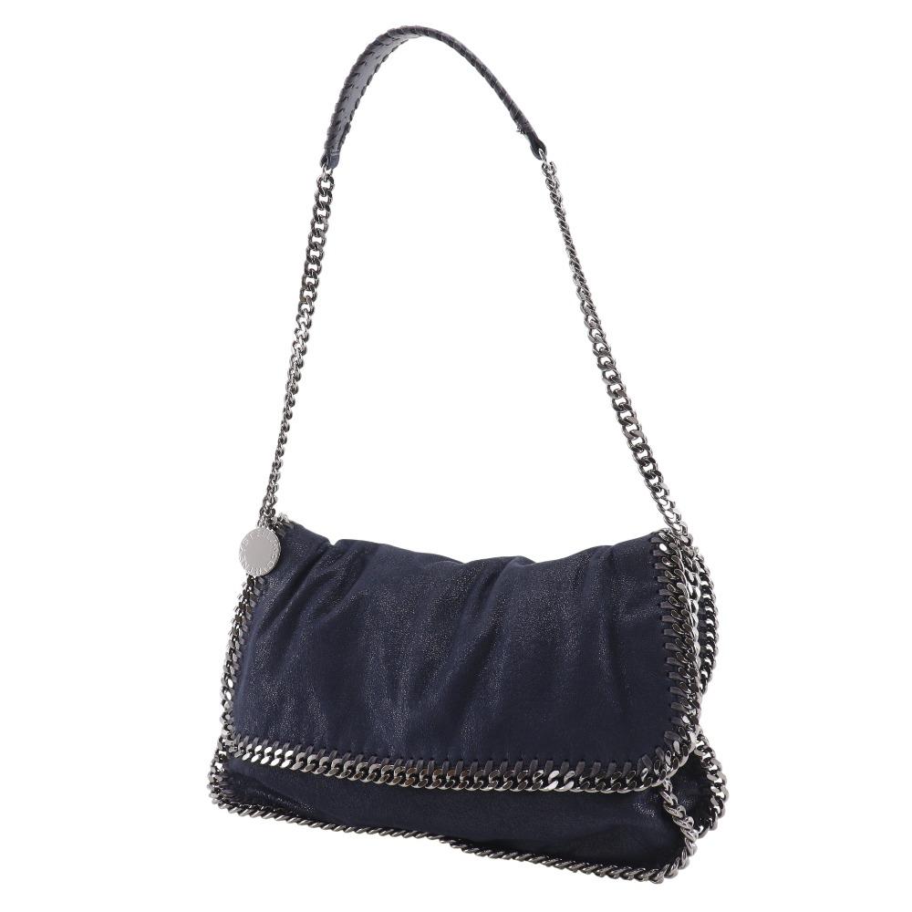 Stella Mccartney Falabella Shoulder Bag 326239 ChainShoulder Navy Blue Polyester Women Used