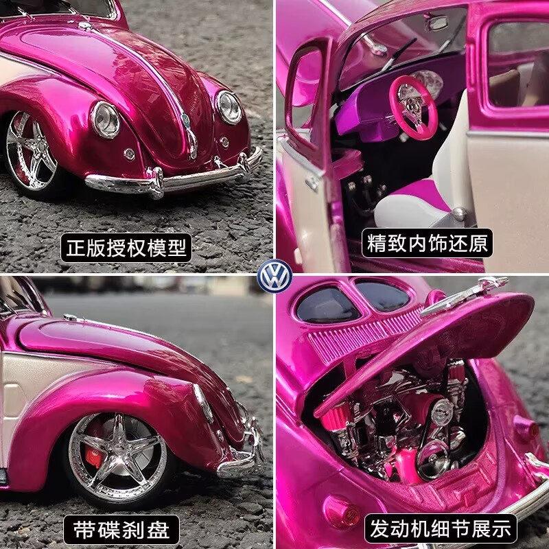 Maisto 1:18 Volkswagen Beetle Alloy Car Model Diecasts Metal Toy Vehicles Classic Car Model Simulation Collection Childrens Gift