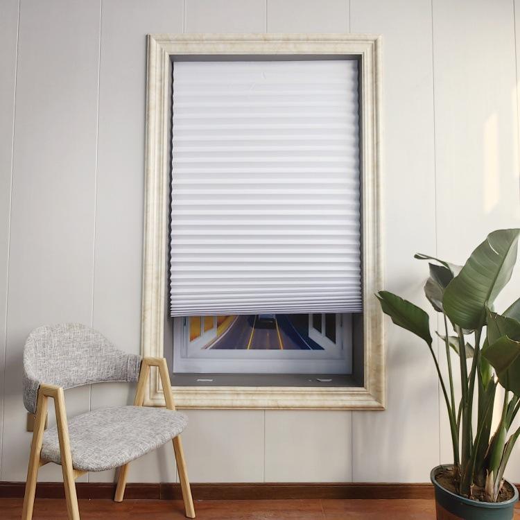 Jaluzele plisate Perdele de confidențialitate Casă Parasolar autoadeziv Perdele opace simplă pentru dormitor Sufragerie Balcon