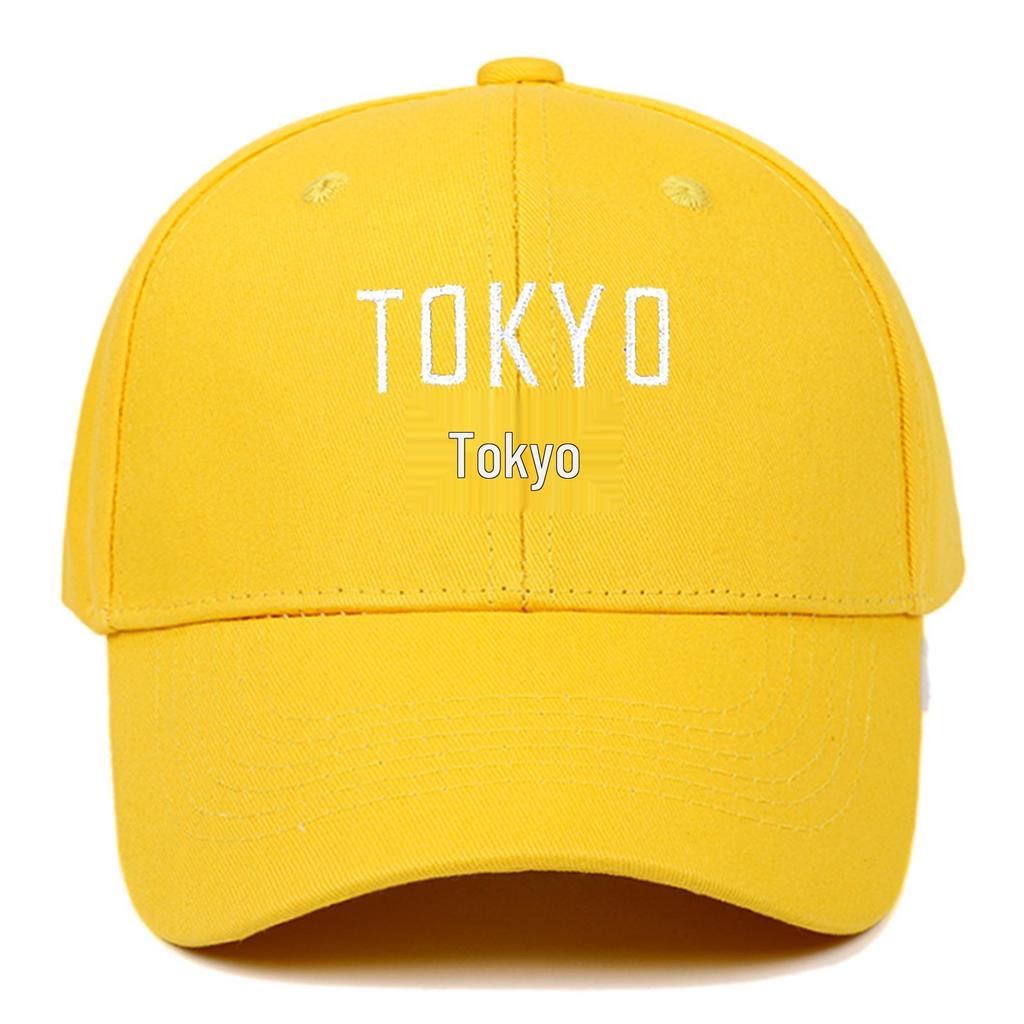 Women's Summer Tokyo Embroidered Sun Hat - Custom Duckbill Baseball Cap for Couples