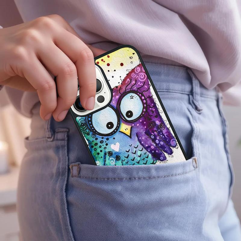 Cute Owls Phone Case For iPhone 17 Air 15 16e 14 13 Pro Max Coque 12 11 Pro Max PLUS Cover