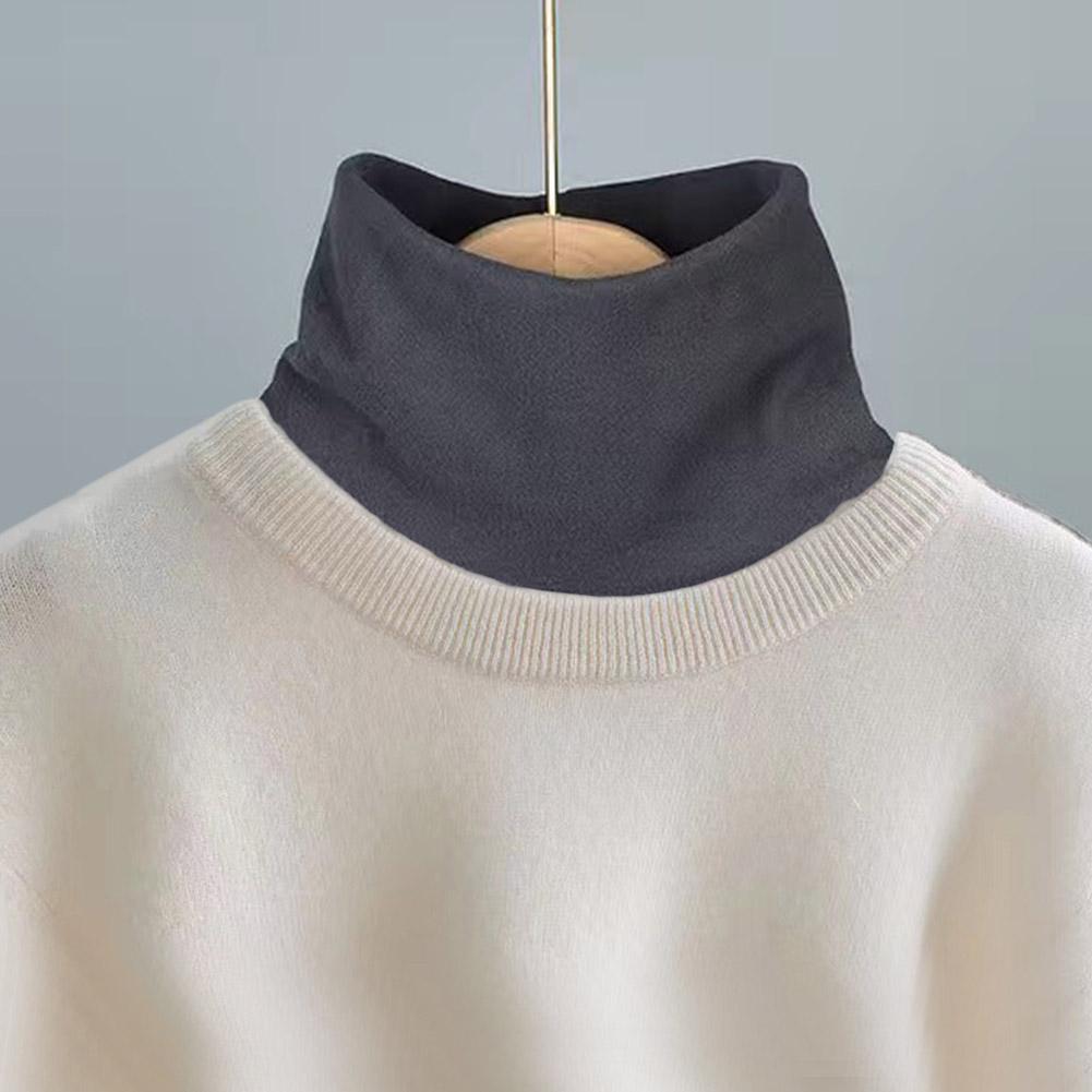 Fashion High Nack Fake Collar Soft False Collar For Women Solid Color Elastic Jersey Detachable Collar Neck Warmer