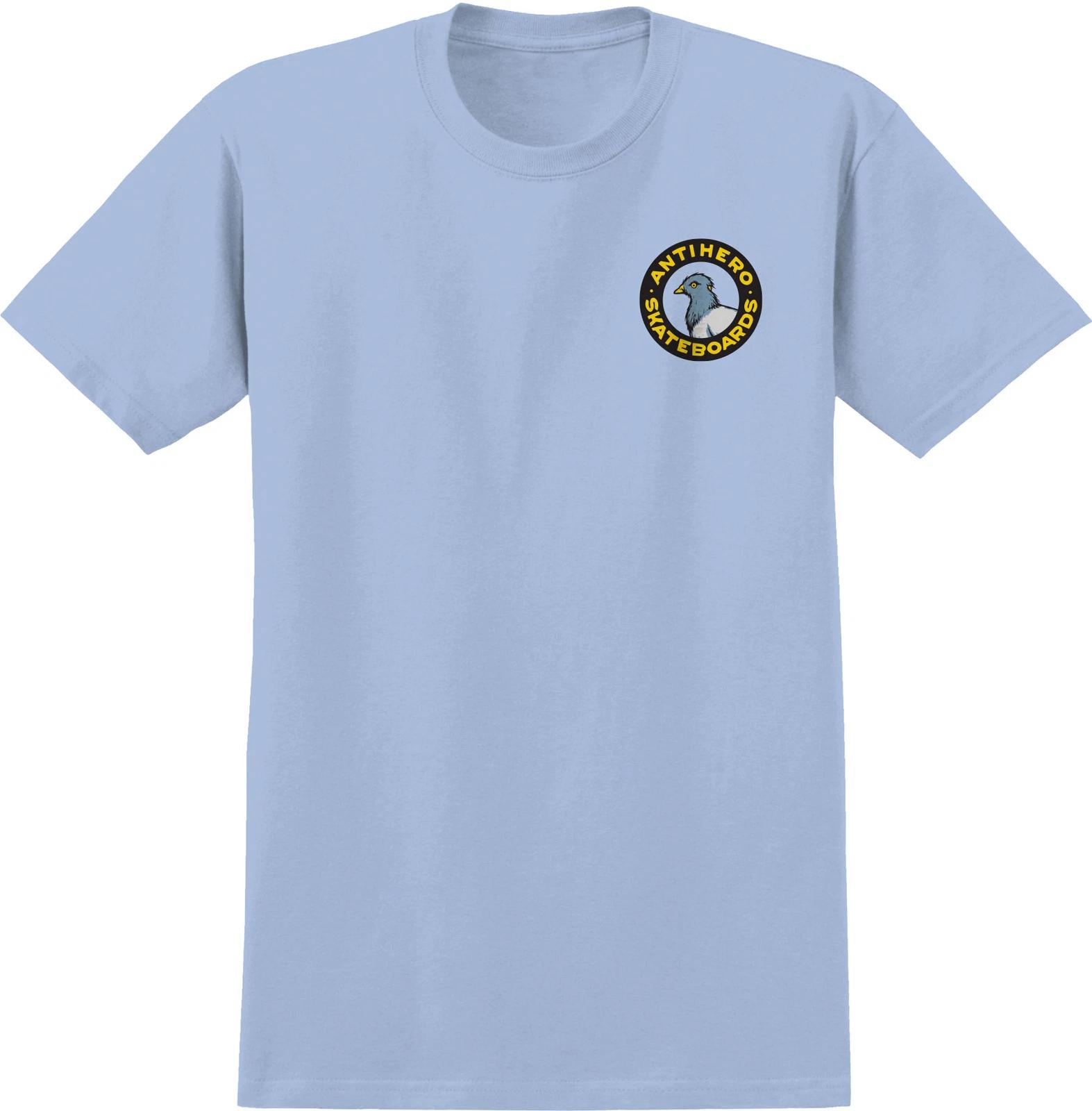 Anti Hero Skateboards Shirt Pigeon Round Light Blue 2XL