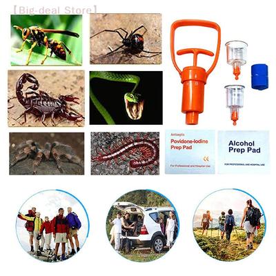 1 Set Bee Sting Kit Snake Bite Kit Venom Extractor Suction Pump Bite And Sting First Aid For Hiking Backpacking And Camping