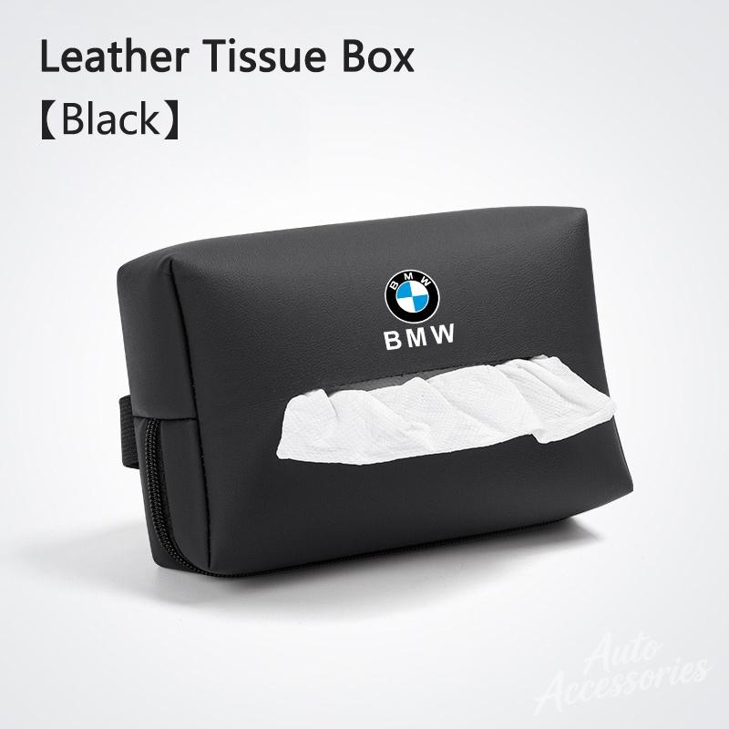 Leather Car Tissue Box Car Chair Back Holder Tissue Paper Organizer Accessories For BMW E39 E46 E90 E60 F10 F11 F20 F30 sticker F8