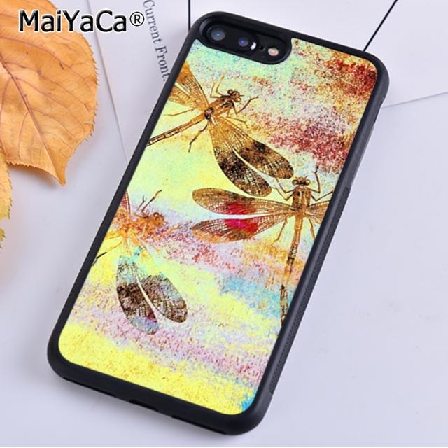 MaiYaCa Colorful Dragonfly Phone Case For iPhone 17 Air 16 15 14 plus 11 12 13 Pro Max coque Cover Shell