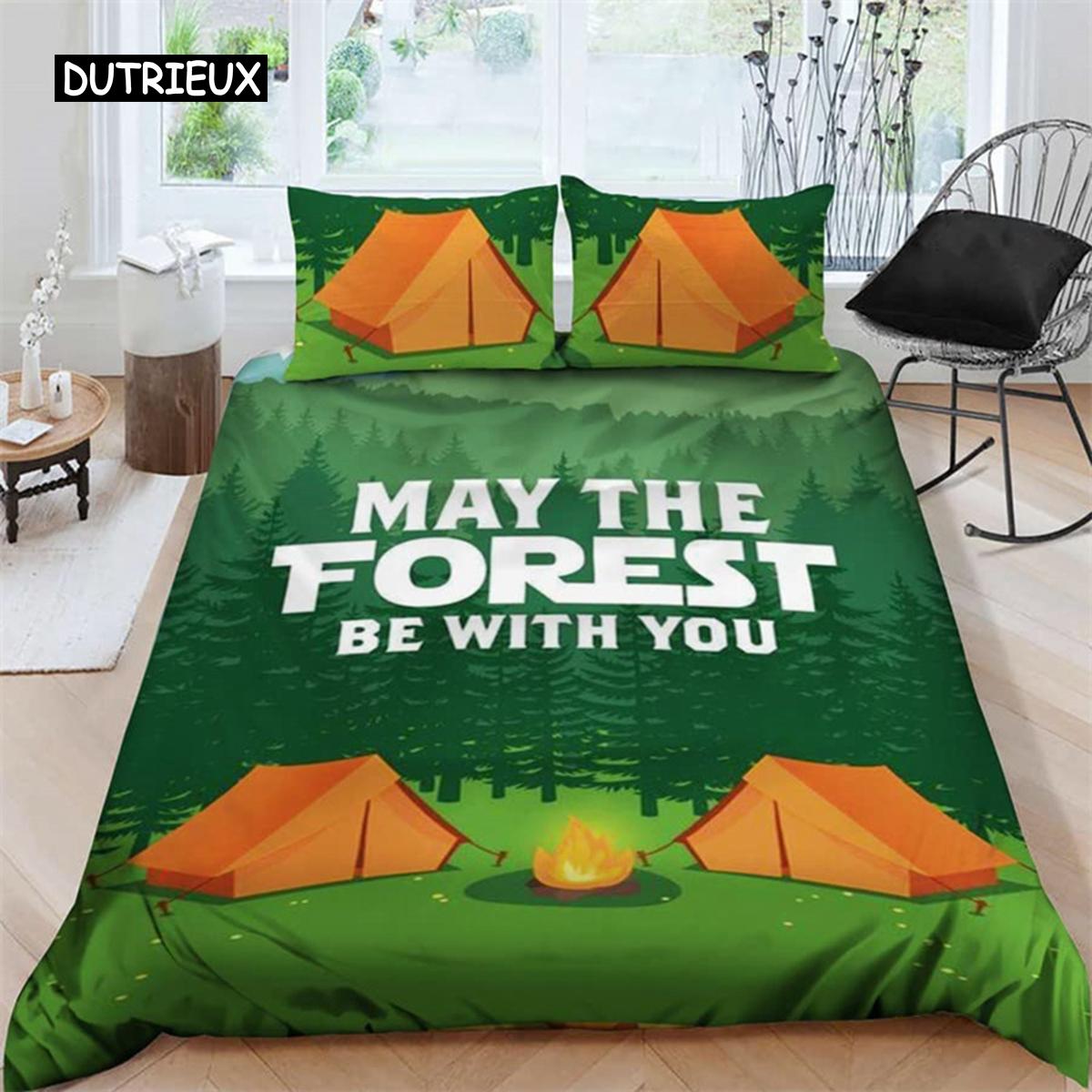 

Пододеяльник для автомобиля для кемпинга, комплект постельного белья с изображением мультяшных животных, чехол для кемпинга, полный размер King, для подростков, подарки для взрослых EU single(135x200cm)