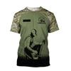 Fashion Design Gardener Uniform Pattern 3D Printing Men's Outdoor Round Neck Short Sleeved T-shirt