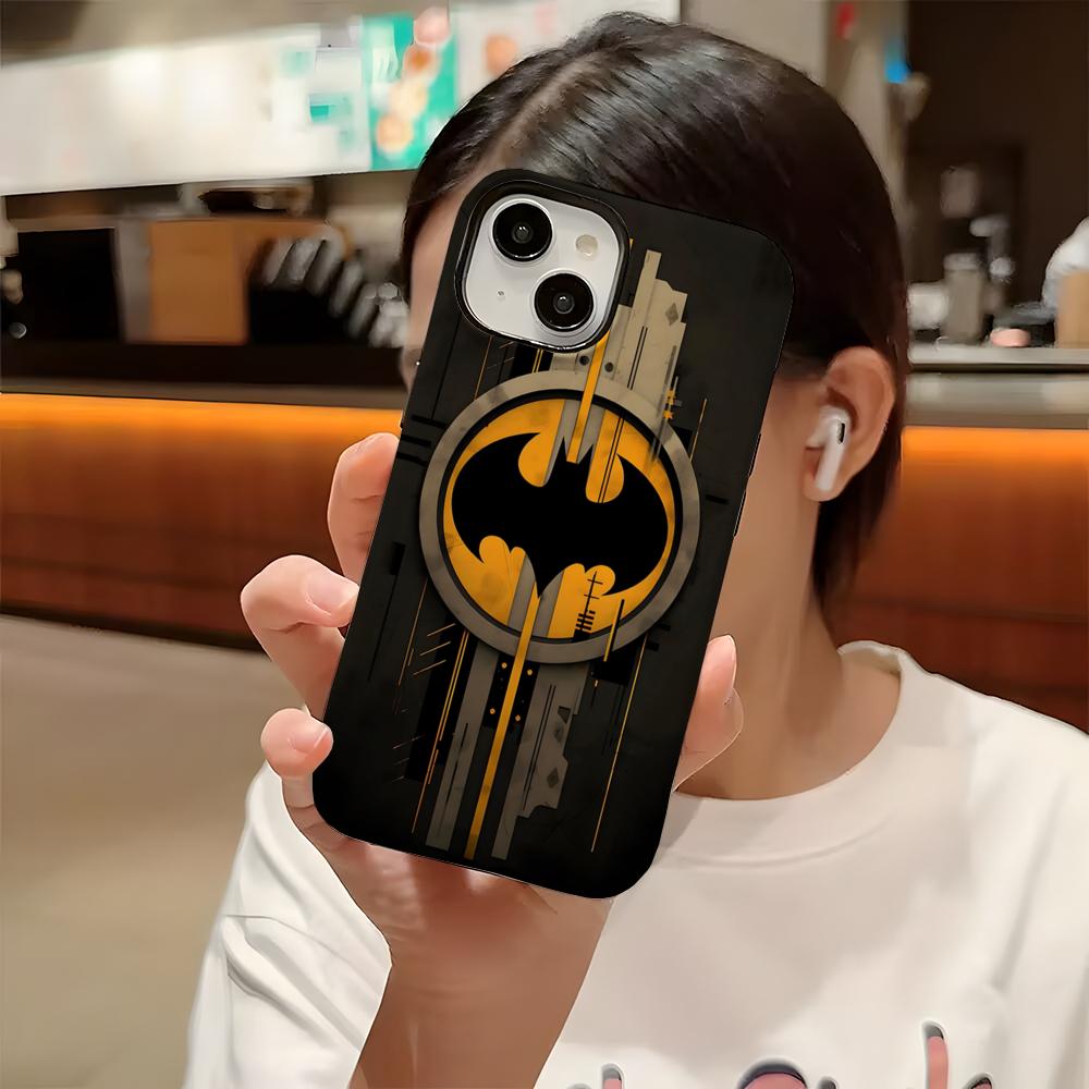 Cool B-Batmans Logo Phone Case For Iphone 16 Pro Max 15 13 14 12 11 14 Pro Max 15 Pro Max Two-in-one Cover
