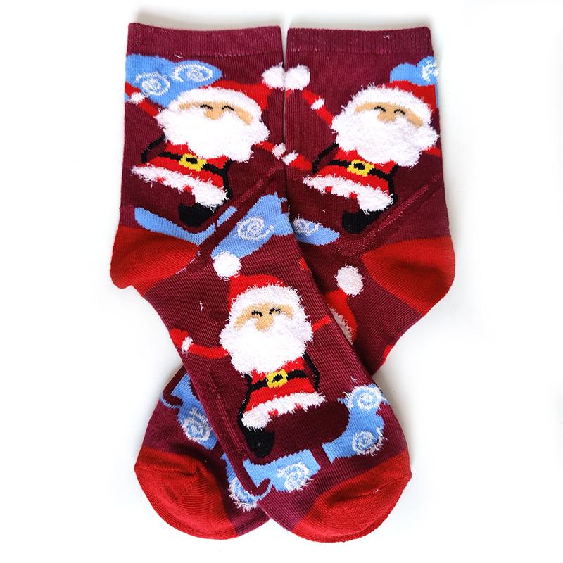 Women Socks Casual Winter Christmas Socks Thickened David's Deer Socks Cotton Cartoon Warm Lady Christmas Socks Gift Elk Socks