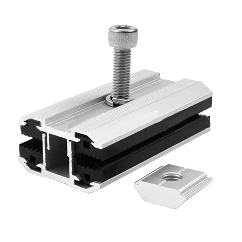 

Garden Home Film Middle Clamp Solar Panel Light Weight Sliver 80*46*28.6mm Aluminum Alloy High Quality Material